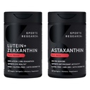 Spor Araştırması® Eye Support - 20mg Lutein + 4 mg Zeaxanthin Made with Lute-Gen® and 6mg Astaxanthin Supplement from İzlandaic Astalif (120 Softgels each)
