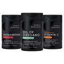Sports Research® Antioxidant Support Pack - Oil of Oregano 9500mg + Triple Strength Astaxanthin 12mg + Liposomal Vitamin C Supplement 1000 mg
