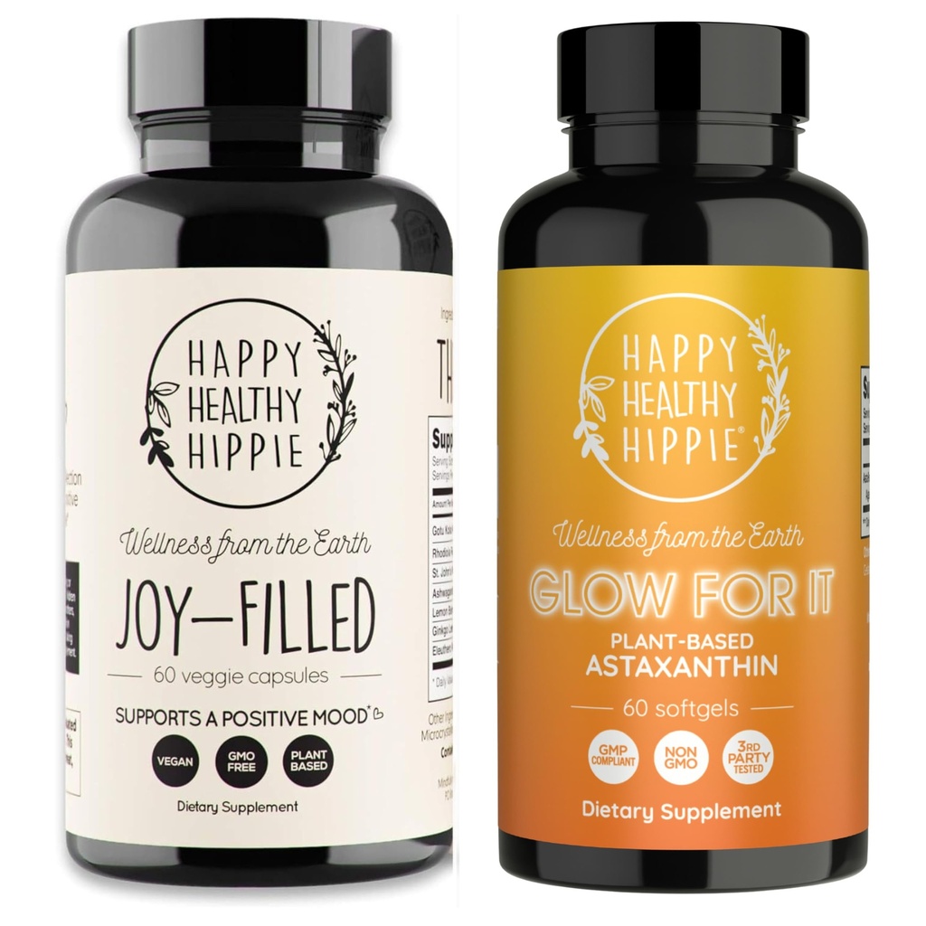 Mutlu Sağlıklı Hippie Glow for It Astaxanthin Supplement & Joy-Filled Mood Support Supplement