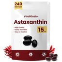 15mg Astaxanthin | 240 Softgels | Astaxanthin Supplements | 8 Ay Supply | Antioksi Support, Eye & Skin Health | Internal Circulation | Non-GMO, Gluten-Free, No Soy