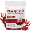 Ασταξανθίνη 12mg, 120 Softgels, Premium Ασταξανθίνη Αντιοξειδωτικό Συμπλήρωμα Υποστηρίζει τα μάτια, την υγεία του δέρματος, το ανοσοποιητικό, την εσωτερική κυκλοφορία