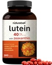 Lutein 40 mg + Zeaxanthin 1,60006, 360 Softgels | 4in-1 Formula with Astaxanthin, Omega-3 & Phospholipids | Marigold Flower Extract | Supports Eye, Brain & Vision Health | Non-GMO, Gluten Free
