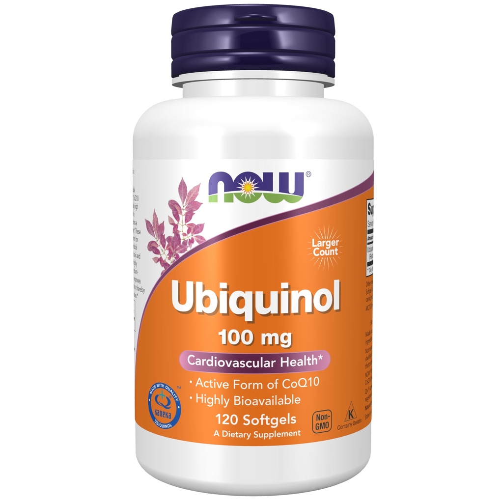 Şimdi Supplements, Ubiquinol 100 mg, High Bioavailability (The Active Form of CoQ10), 120 Softgels