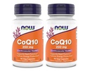 Now Supplements - CoQ10 (Coenzyme Q10) 200 mg, Supports Cardiovascular Health*, Kosher, Vegan 90 Vegetarian Capsules (Pack of 2)