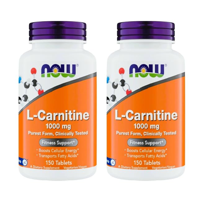 Şimdi Gıdalar Tamamlar, L-Carnitine 1000 mg, Purest Form, Carnipure, Amino Asit, Fitness Destek *, 150 Tablet (Pazarlama 2)