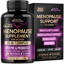 Kadınlar için Menopause Supplements - Dong Quai, Black Cohosh, Pre & Probiyotikler - Ters & Hot Flashes Relief - Digestion, Sleep & Mood Support - 25-in-1 Perimenopause Kompleks - ABD'de Yapılan 60 Capsules