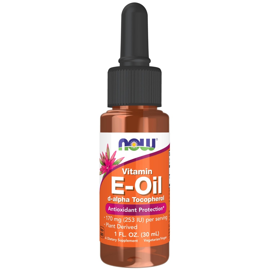 Şimdi Gıdalar Tamamlar, Doğal Vitamin E-Oil Sıvı (D-Alpha Tocopherol), Antioksi Koruma*, 1-Ounce