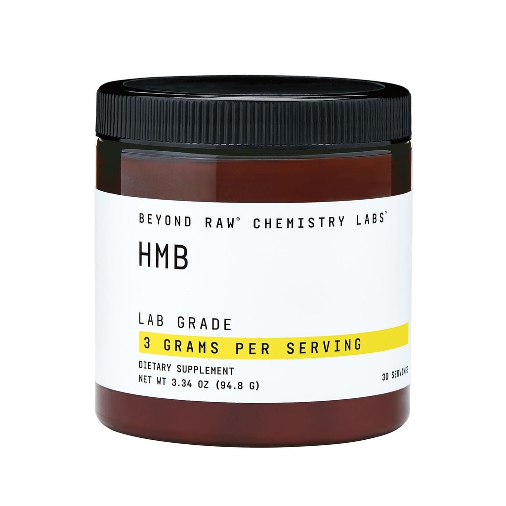 BEYOND RAW Chemistry Labs HMB Powder, Increase Performance, 30 Servings