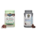 Yaşam Bahçesi, Toz Protein Yeşilleri Çikolata Organik, 22 Ounce & Organik Vegan Spor Protein Toz, Çikolata - Probiyotikler, BCAAs, 30g