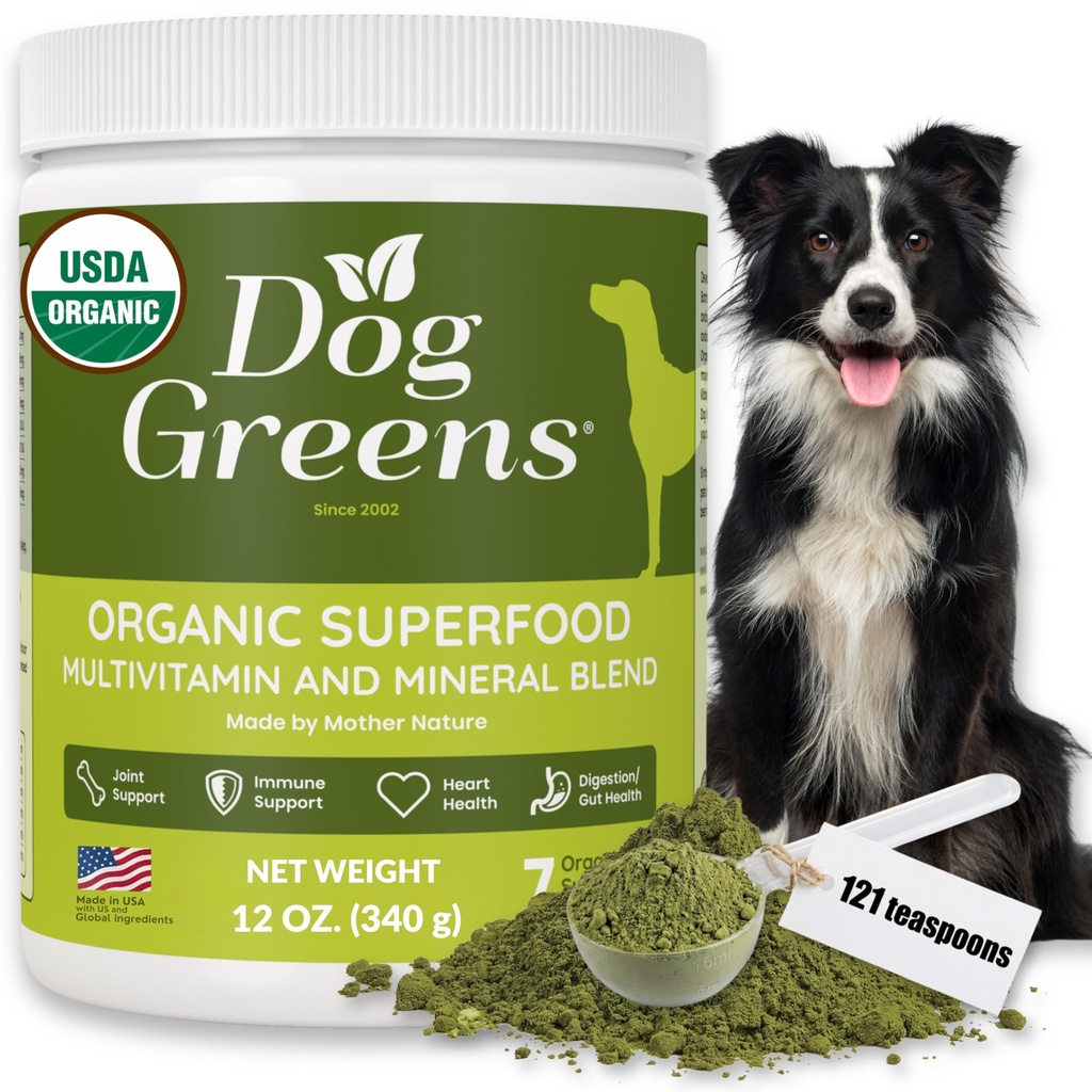 Superfood Multivitamin Toz - Köpek Vitaminleri ve Supplements, Organik Kelp, Spirulina, Ev yapımı Gıda, Kibble ve Raw Meals, Enerji, Immune, Ortak & Skin Support for All Ages