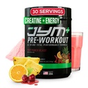 JYM Supplement Science Pre JYM Plus Fruit Punch Pre-Workout Toz, Reese Nitrates, Kreta, Betaine, Nootropics, BCAA's, for Men & Women, 30 Services