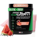 Pre JYM Stim Free Watermelon Strawberry Pre-Workout Toz, Ctine, No Caffeine, Citrulline, Betaine, BCAA's, Taurine, Alfa-GPC, Huperzine, 30 Hizmet
