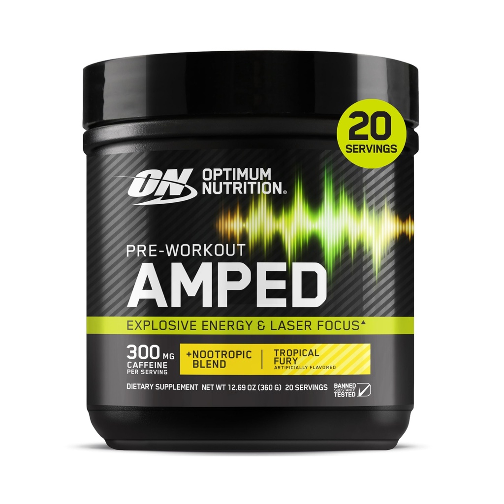 En İyi Beslenme, Citrulline, Beta-Alanine, Nootropics ve 300 mg of Caffeine for Energy, Tropikal Fury, 20 Hizmet (Pazarlama May Vary)