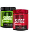 Jacked Factory Nitrosurge Pre-Workout in Watermelon & Fruit Punch Nitrosurge Shred Thermogenic Pre-Workout for Men & Women