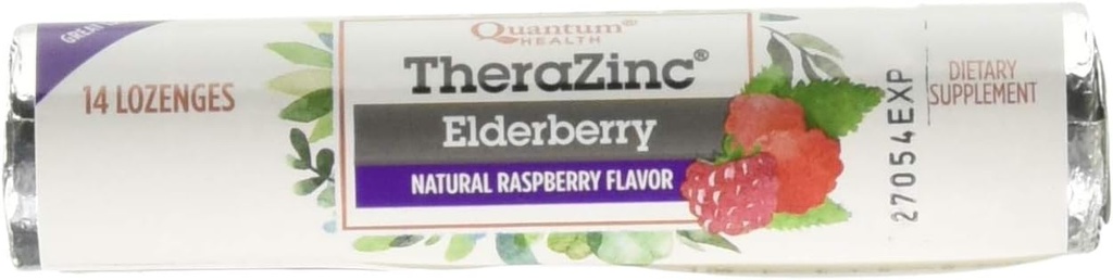 Kuantum çinko Yaşlı Raspberry Lozenge, 1.2 Ounce - durumunda 12.