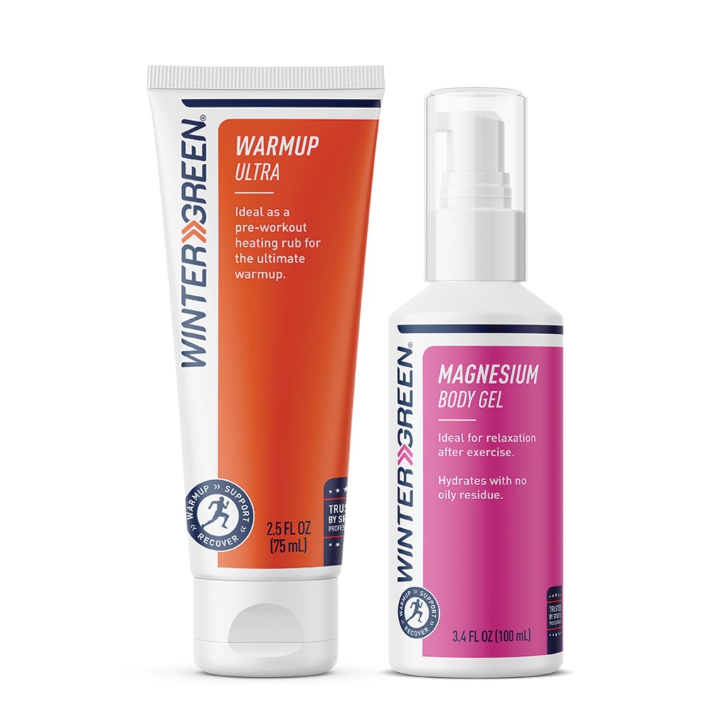 Wintergeen Workout Magnezyum: Preworkout ve Post-Workout için Gel ve Workout Lotion, Muscle Rub for Workout and Magnezyum Gel for Leg Cramps