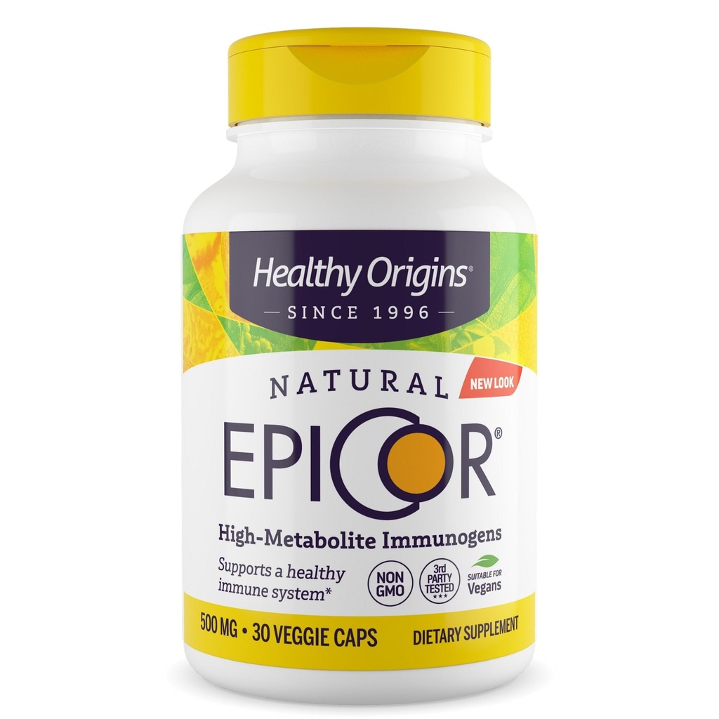 Sağlıklı Origins EpiCor 500 mg (Immune Support, Non-GMO, Gluten Free), 30 Veggie Capsule