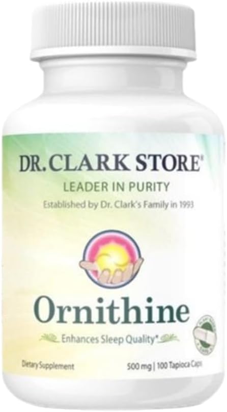 Dr Clark Store, συμπλήρωμα ορνιθίνης, 500 mg, 100 κάψουλες Tapioca