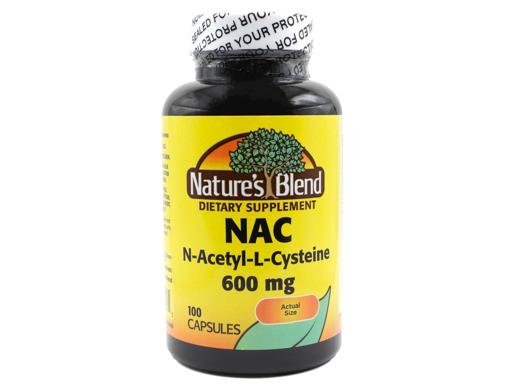 Doğanın NAC Supplement N-Acetyl-L-Cysteine 600 mg 100 Capsules - Immune Support, Antioksi for Cellular Health