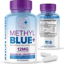 MAXLIFE NATURALS Pure M Ramsey Blue Capsules, Ultimate M ESP Blue Farm Grade 12mg - C Ester & NAC Glycine, Supports Hücreleri ve Bilişsel Fonksiyonl, ABD'de Yapıldı