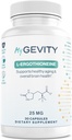 L- Εργοθειονίνη 25mg – 99, 9%+ Επιβεβαιωμένη καθαρότητα, Physician Formulated Antioxidant for Brain, Heart & Longevity – Vegan, Non-GMO, No Seed Oils, cGMP Made in USA – 30 Capsles