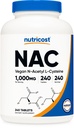 Nutricost N-Acetyl L-Cysteine (NAC) 1000 mg, 240 Vegan Tablet - GMO Free, Gluten Free, Vegetarian Supplement