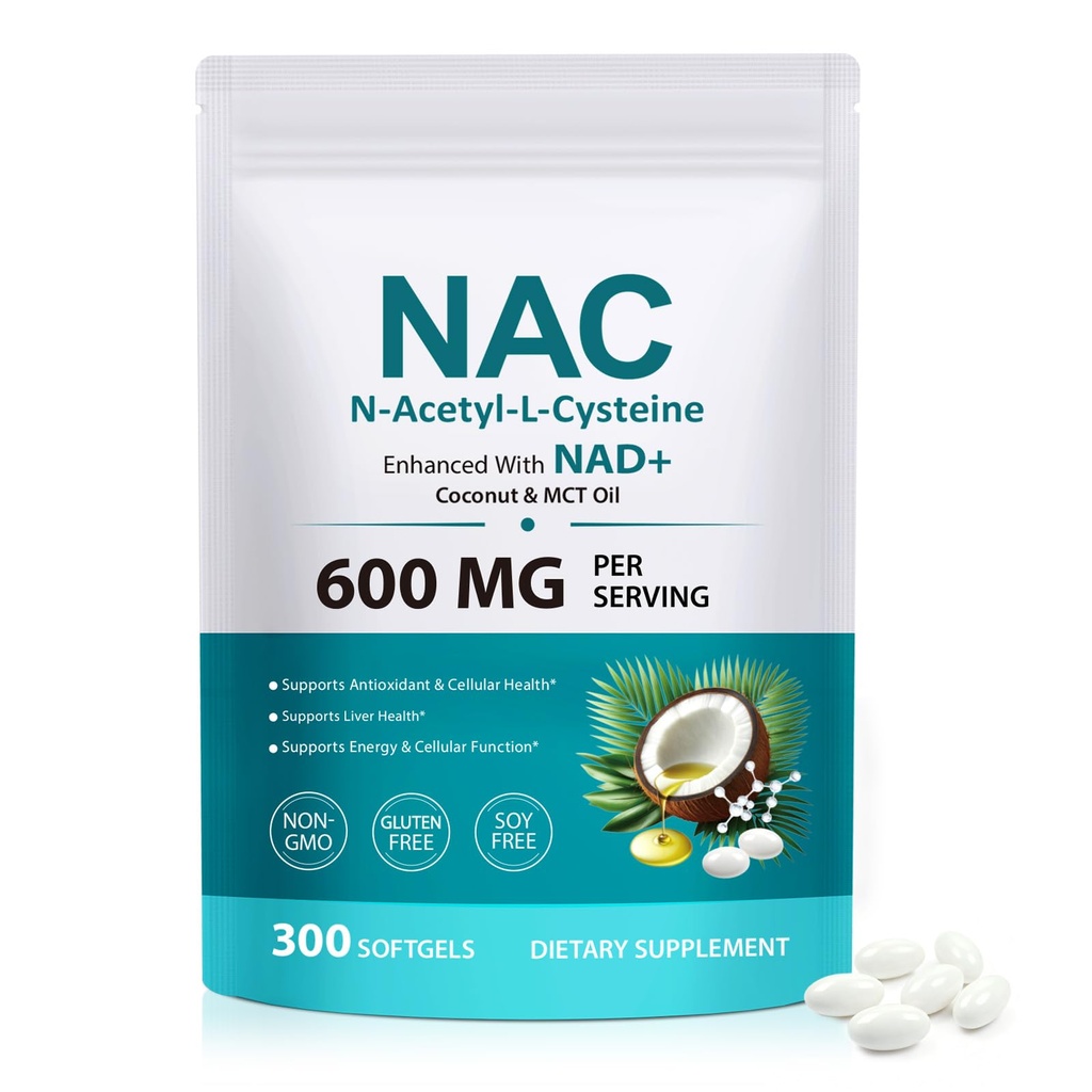 FANSHI NAC Complex with NAD+ & MCT Oil - 300 Softgels 