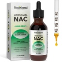 Liposomal Sıvı NAC Drops, NAC Supplement N-Acetyl Cysteine, NAC 600 mg with Milk Thistle & Quercetin for Yetişkinler & Kids, Liver & Lung, Immune & Antioksi Support, Skin & Hücre Sağlığı, 2 Fl Oz