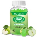 Yetişkinler ve Çocuklar için NAC Gummies 1200 mg, NAC Supplement N-Acetyl Cysteine, Immune Support,NAC Chewable Support Liver Health,Sugar-Free, Green Apple Flavor