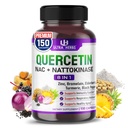 Quercetin συμπλήρωμα με Bromelain, βιταμίνη C και ψευδάργυρο, Nattokinase, NAC, Elderberry, Elderberry 8 σε 1 Ultra Antioxidant Complex για την Ανοσοποιητική Υγεία
