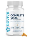 Revive MD Supplements & Support, Complete Vital (120 Vegetarian Capsules) - NAC & CoQ10 Supplement Supports Health, & Antioxy Activity (30 Servisler)