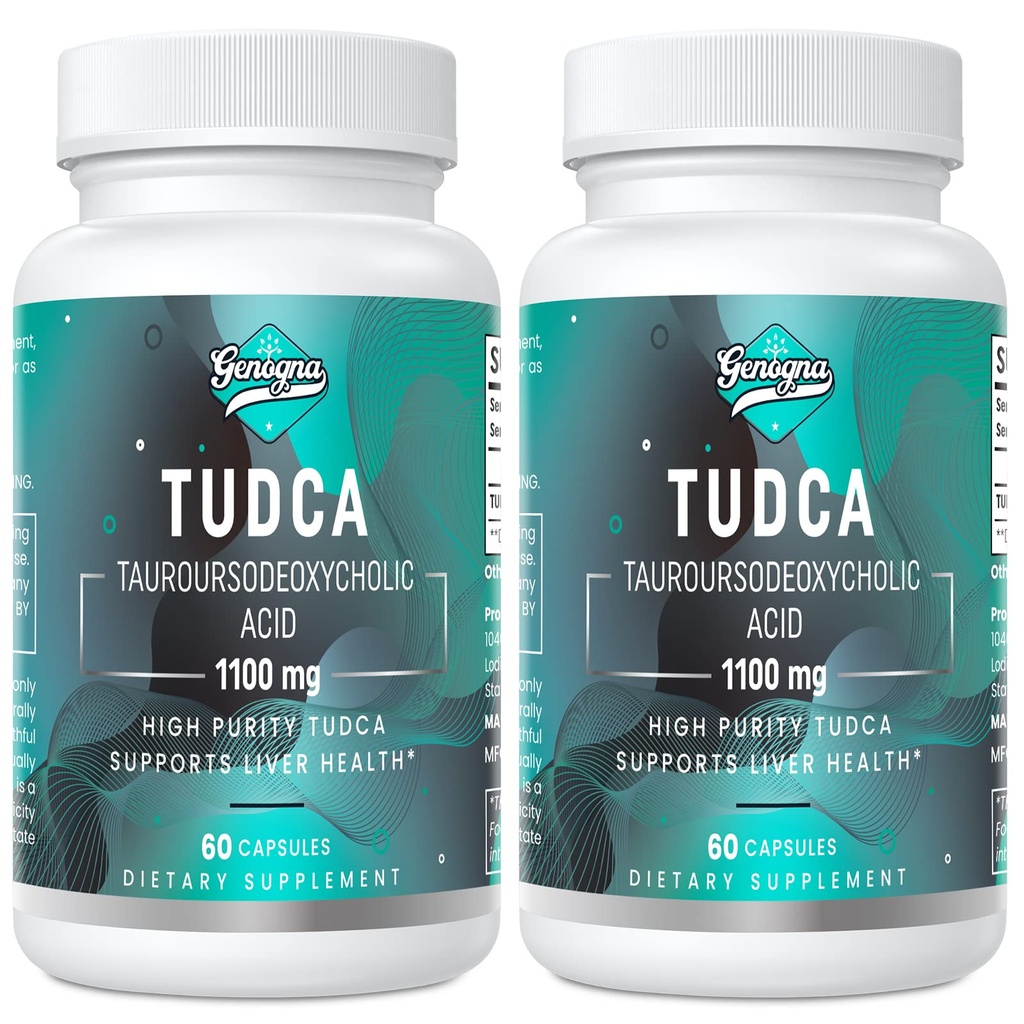 TUDCA 1100mg-Liver συμπλήρωμα υποστήριξης για τον καθαρισμό Detox, υδατοδιαλυτά άλευρα με έντονη πικρή γεύση, 120 κάψουλες Vegan, Non-GMO,Gluten-free