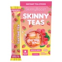 Skinny Teas Ενεργοποιώντας την ημέρα Τσάι Sticks – Hibiscus Berry Instant Tea, Φυσική ενέργεια + Μεταβολισμός Υποστήριξη, Βιταμίνες + Προβιοτικές Ίνες, 10 θερμίδες, 14 Count