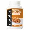 STAY ALIVE Boswellia Serrata Extract Κάψουλες 1000mg με AKBA και 65% Boswellic Acid, 12:1 Resin Extract Powder, 120 Count for 2-Month Supply, Non-GMO and Gluten-free Boswellia Συμπλήρωμα
