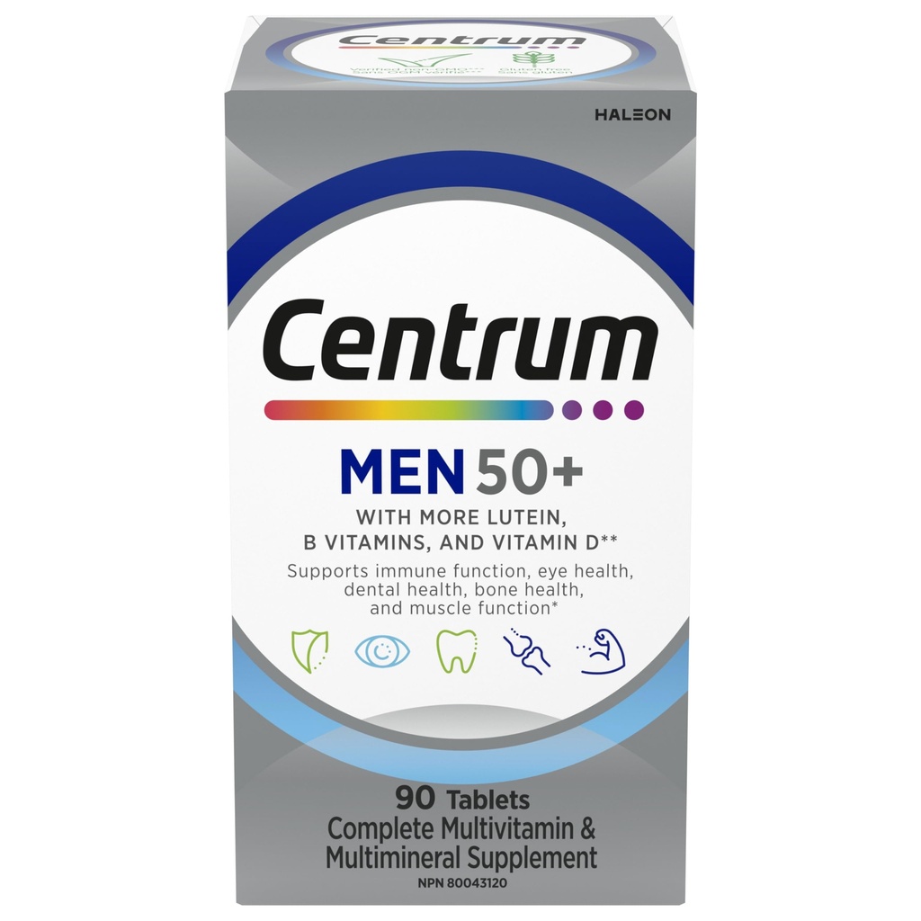 Centrum για άνδρες 50+, 90 καρτέλες