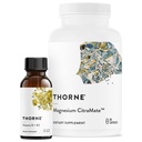THORNE - Wellness Bundle - Bone, Muscle, Heart, and Lung Health - Vitamin D + K2 Liquid & Magnesium CitraMate