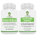 VitaMonk Quercetin Complex + Probiotic Bundle – Histamine, Immune & Digestive Support – Quercetin 500 mg per Serving (2 Capsules) with Bromelain + Probiotic Blend (45 Billion CFU, 8 Strains)