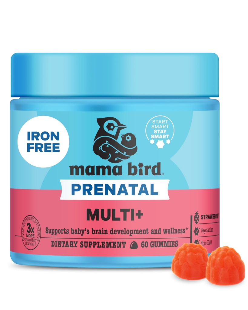 En İyi Nest Wellness Mama Bird Prenatal Multi Plus - Prenatal Care Supplement Supports Brain & Digestive Health - Vegan Multivitamin with Metilfolate & More - Strawberry, 60 Gummies (30 hizmet)