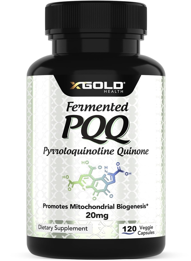 Fermented PQ (99.7%+ Pure) – Mitochondrial Support, Energy Boost, Heart & Brain Health, Better Sleep – Non-GMO Supplement)