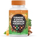 Turmeric Moringa Supplement | Ginger, Boswellia, Saffron, Kutsal Basil-Ceylon Cinnamon, Quercetin, Tart Cherry- 120 Count