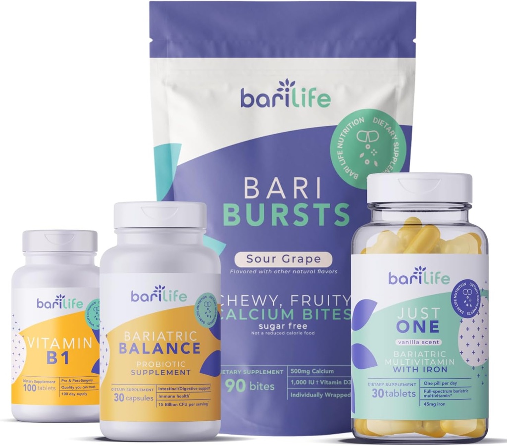 Bari Life Gastrik Kol ve Gastrik Bypass Vitamin ve Supplement Start Kit (Grape)