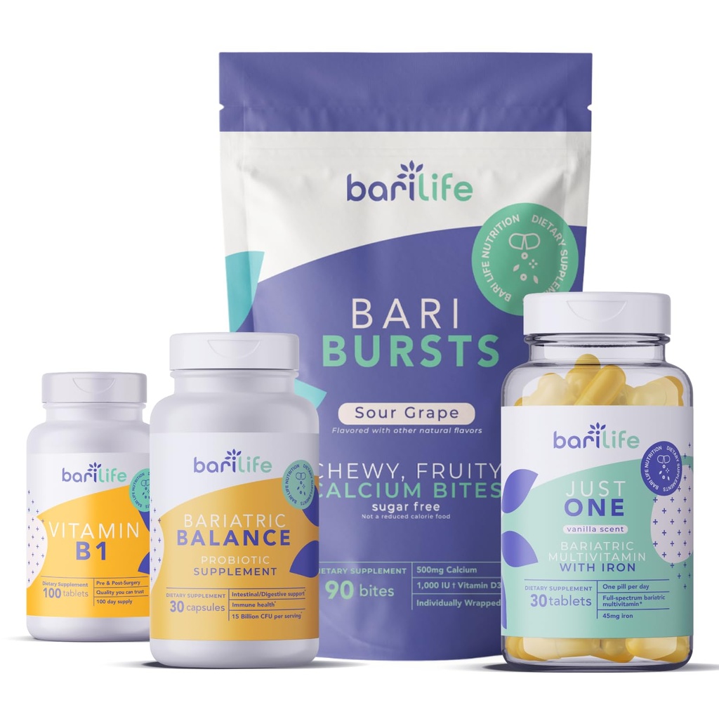 Bari Life Gastrik Kol ve Gastrik Bypass Vitamin ve Supplement Start Kit (Grape)