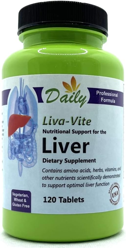 Daily Manufacturing Liva-ViteTM (L-Μεθειονίνη, Χολίνη, Ινοσιτόλη, Taurine, Dandelion Root Extract, εκχύλισμα γαϊδουράγκαθου γάλακτος, Μαύρη Ρίζα Ραντίσου, Ρίζα τεύτλων, Uva Ursi & Goldenseal Root)