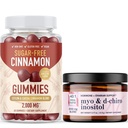 SMNutrition Inositol Powder & Cinnamon Gummies | GlucoBalancing Set with Myo-Inositol & D-Chiro Inositol Powder (30 Servings) and Cinnamon Gummy Complex (30 Servings)