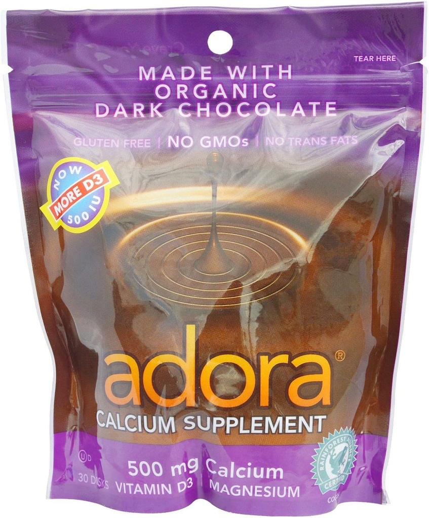 Adoradis Supplement Disk, Organik Dark Chocolate, 30 Kont (Pazar 12)
