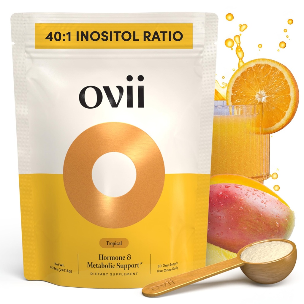 Ovii Metabolic Support for Women – Reducose® White Mulberry with Myo-Inositol & D-Chiro Inositol 40:1 Blend – Hormone Balance, Glucose Support & Appetite Control Supplement – 30 Servings, Tropical