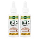 Nature's Bounty B-12 5000 mcg Sublingual Liquid Energy Health, 2 Fl Oz (2 Şişe)