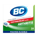 BC Pain Relief Powder, Arthritis Pain, 24 ct (Pack of 1)