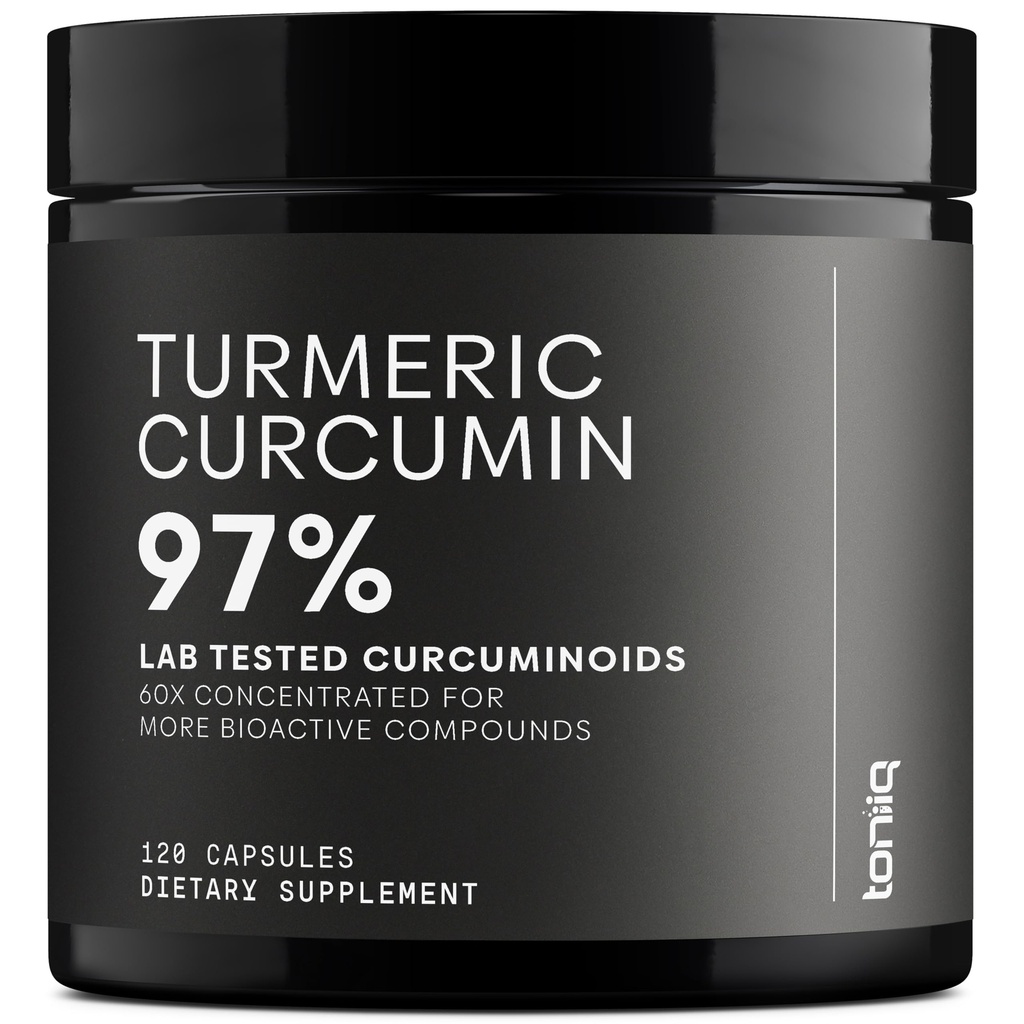 Turmeric Curcumin - Ultra High Potency 60:1 Extract with 97% Curcuminoids - 1200mg Per Serving - Black Pepper & MCT Oil for Enhanced Absorption - Third-Party Lab Tested - 120 Capsules