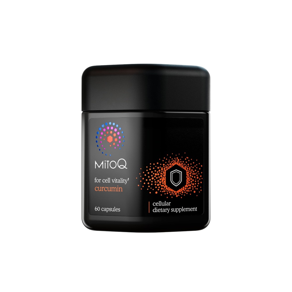 MitoQ Curcumin Longvida Lipidated Formula Mitochondria-targeted Antioxidant | Ultra Bioavailable & Sustained Action Free-Form Curcumin, 60 Capsules